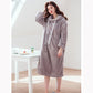 Spring Autumn Coral Fleece Pajamas Ladies Hooded Winter Cute Drawstring Loose Nightgown Bathrobe Women's Hoodies Home Outdoor Wear