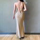 Bandage Sexy Backless Maxi Dresses Club Party Summer Holiday Dress Cut Out Sleeveless Elegant Long Dress Robe