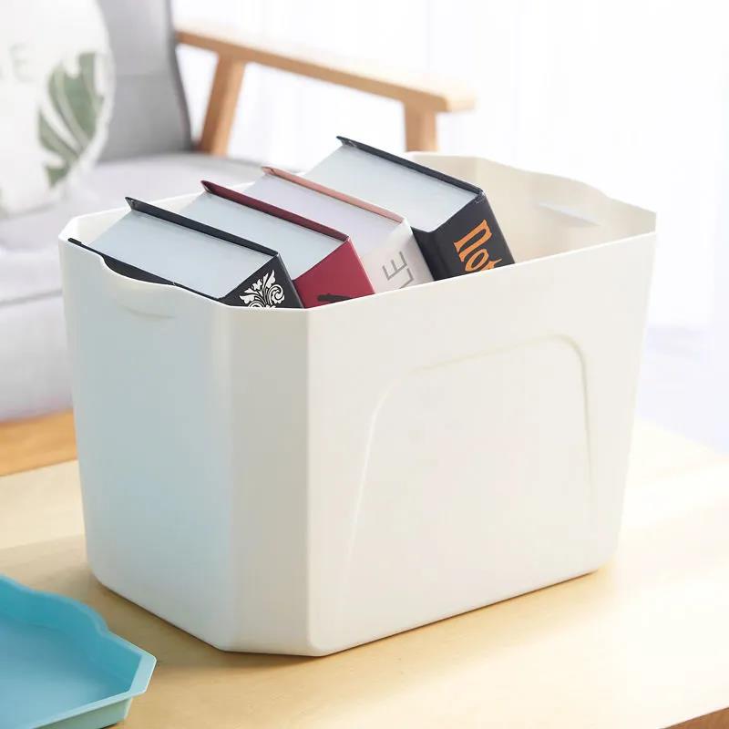 Desktop Storage Box Clothes Toy Plastic Finishing Box Household Clothing Storage Box with Cover Large Storage Box