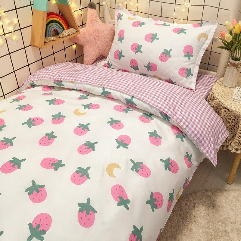 Three-piece Single Bed Soft Skin-friendly Duvet Cover Bed Sheet Pillowcase Bedding Three-piece Student Dormitory