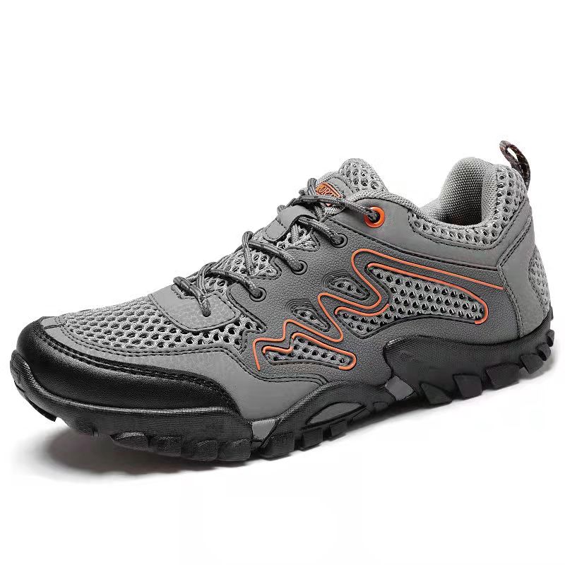 Summer Breathable Outdoor Net Shoes Men's Net Non-slip Walk Shoes Men's Hiking Shoes Summer Mesh Shoes Wading Shoes
