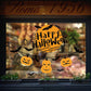 Pumpkin Light Halloween Wall Sticker Room Bar Background Decoration Removable Double Sided Visual
