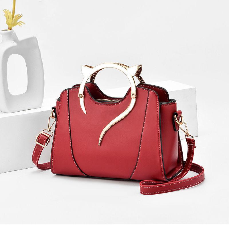 PU Leather Handbags for Women Bags Luxury Top-Handle Bags  European Style Crossbody Bag Large Capacity Personality