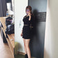 Women's Summer Cotton Pencil Bandage Skirt Large Size Mini Bodycon Short Skirt High Waist Black Streetwear Party Skirt
