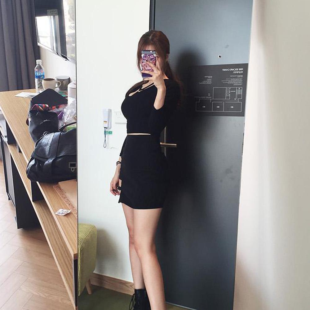 Women's Summer Cotton Pencil Bandage Skirt Large Size Mini Bodycon Short Skirt High Waist Black Streetwear Party Skirt