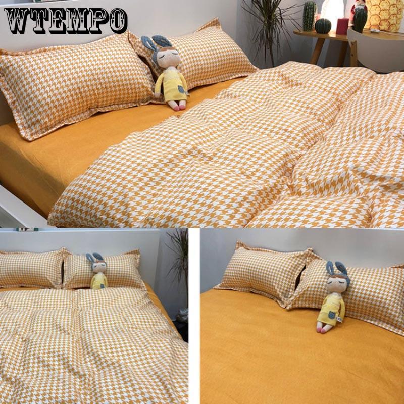 Fashion Simple Style Home Bedding Sets Bed Linen Duvet Cover Flat Sheet Winter King Queen Twin