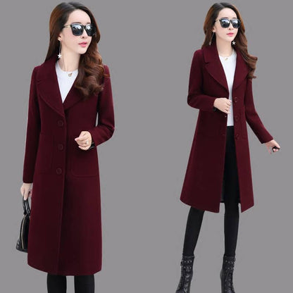 Wool Coat Winter Coat Women Jacket Casual Warm Overcoat Outwear Female Woolen Coat Women Clothing