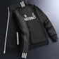 Spring and Autumn Fashion Trend Suit Men's Korean Cardigan Zipper Sweater Two-piece Student Sportswear Loose Suit