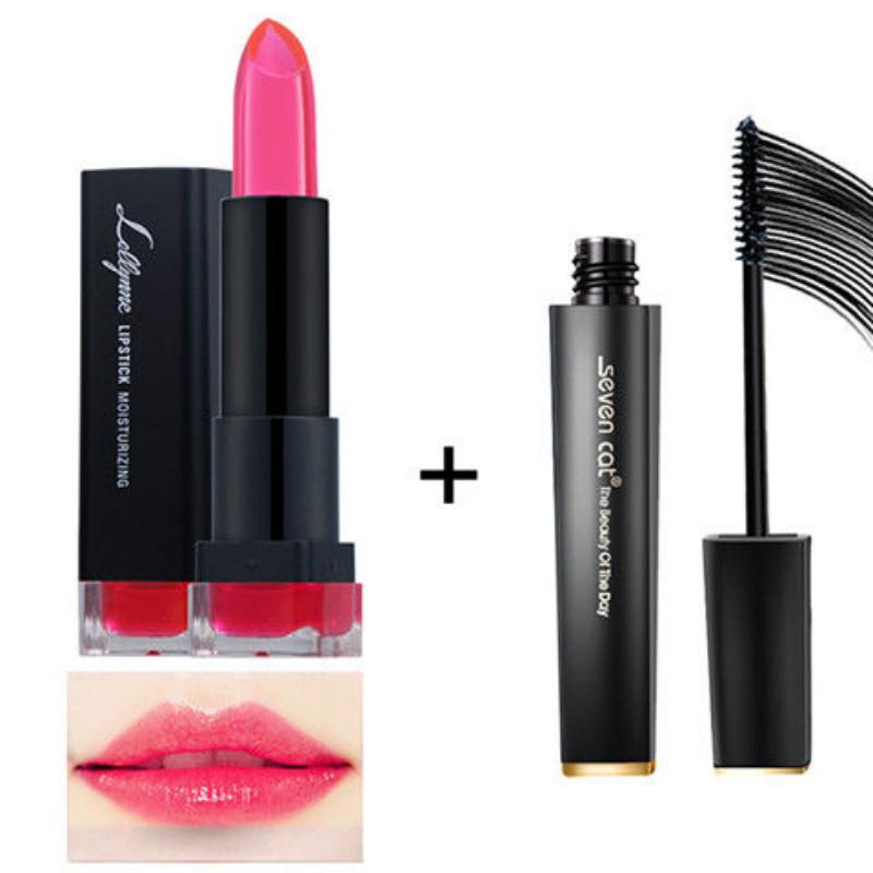 long curled long anti-blooming mascara student set to discolor Waterproof sweat-proof thick