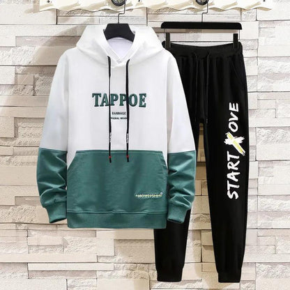 Spring Trend Sweater Suit Teen Clothing Hooded Pullover Campus Student Sportswear Casual Loose Sport Suit Men