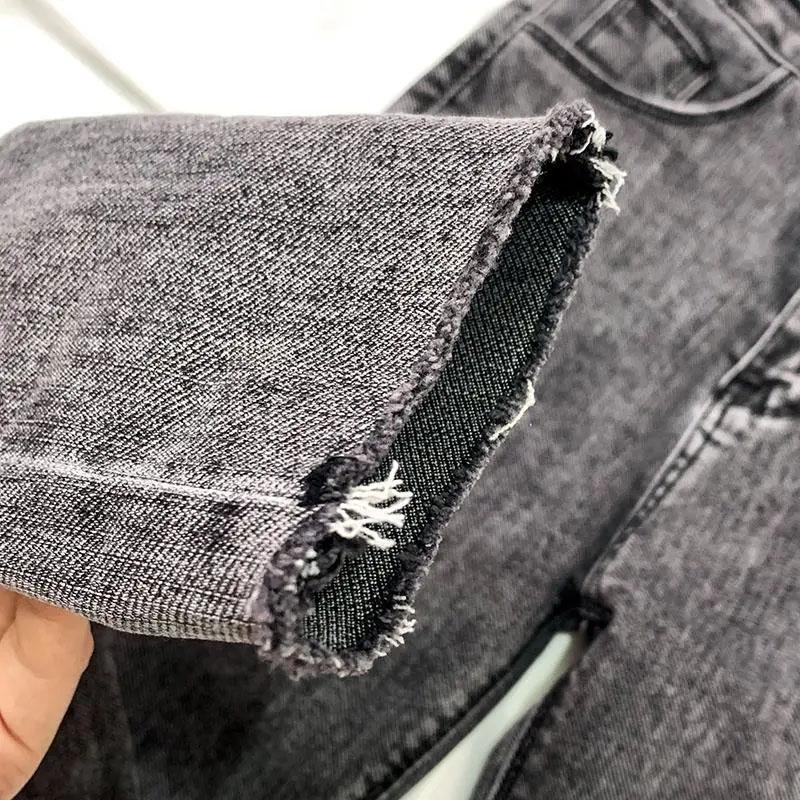 Women's Jeans Spring and Autumn Skinny Pants High Waist Elastic Pencil Pants Ninth Pencil Pants Slim Pants