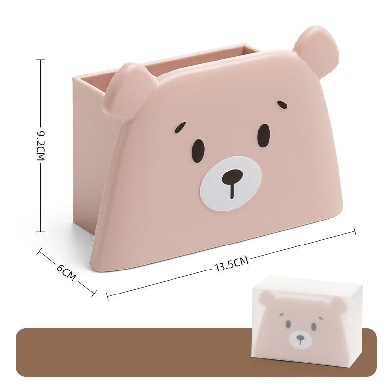 Pen Holder Cute Desktop Decoration Makeup Brush Holder Pen Holder Decoration Pencil Storage Box Student Desktop School Storage Box