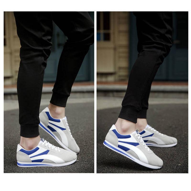 PU Leather White Shoes Korean-style Men Shoes Breathable Students Shoes Couples Sports Footwear