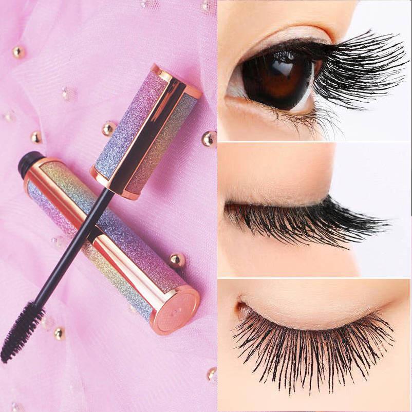 Thick long lashes Not easy to discolor Single set Long Starry Mascara Black Waterproof slim curl