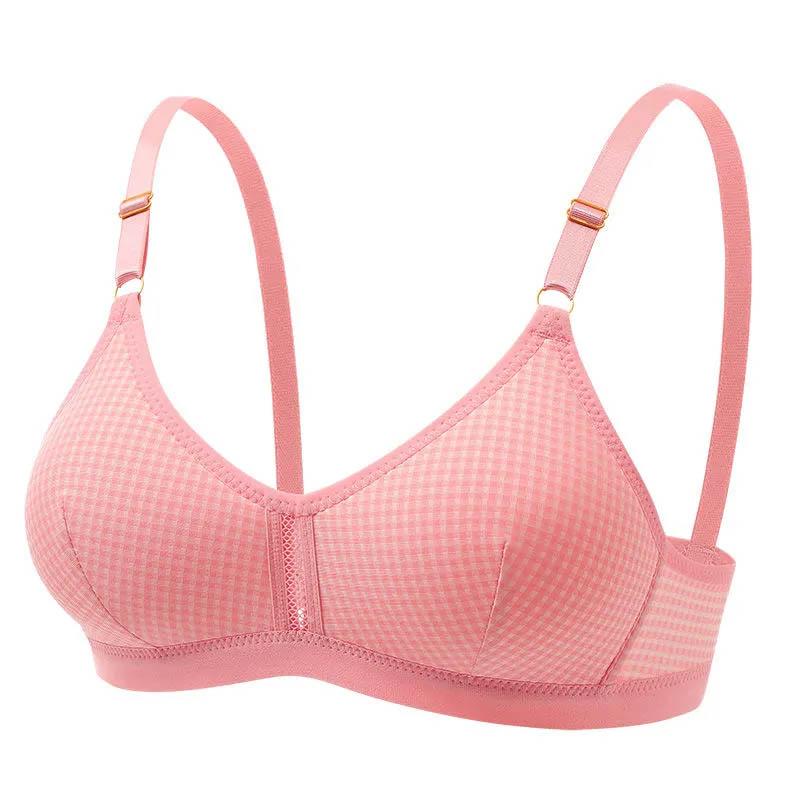 Women's Thin Section Gather Up Support Comfortable No Steel Ring Bra Anti-sagging Closed Auxiliary Breast Breathable Adjustment Bra