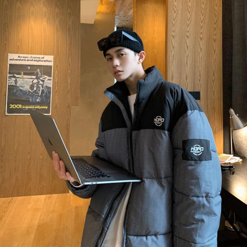 Men's Winter Stand-collar Padded Jacket Korean Version of The Student Trend Winter Loose Thick Ins Hong Kong Style Padded Jacket
