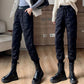 Down Cotton Pants Women's Outer Wear Autumn and Winter Large Size Was Thin High Waist Casual Harem Pants Thick Warm Cotton Trousers