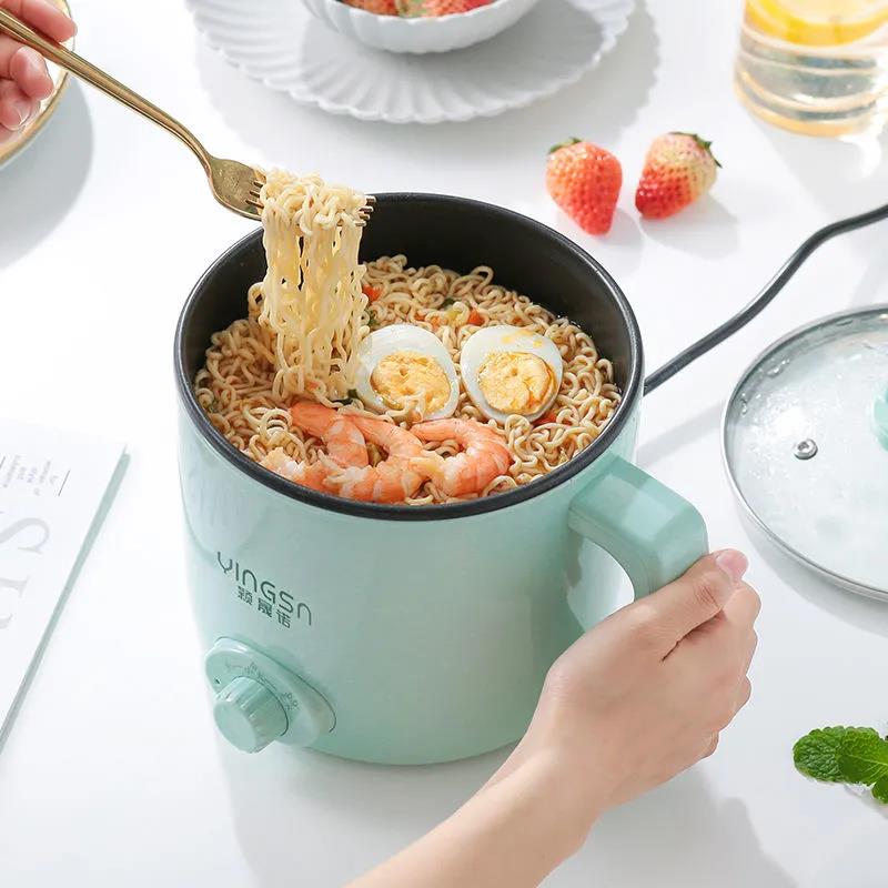 Wok Dormitory Small Electric Cooker 2 People Rice Cooker Instant Noodle Pot Electric Cooker Multi-function Electric Pot Electric Wok Porridge Pot