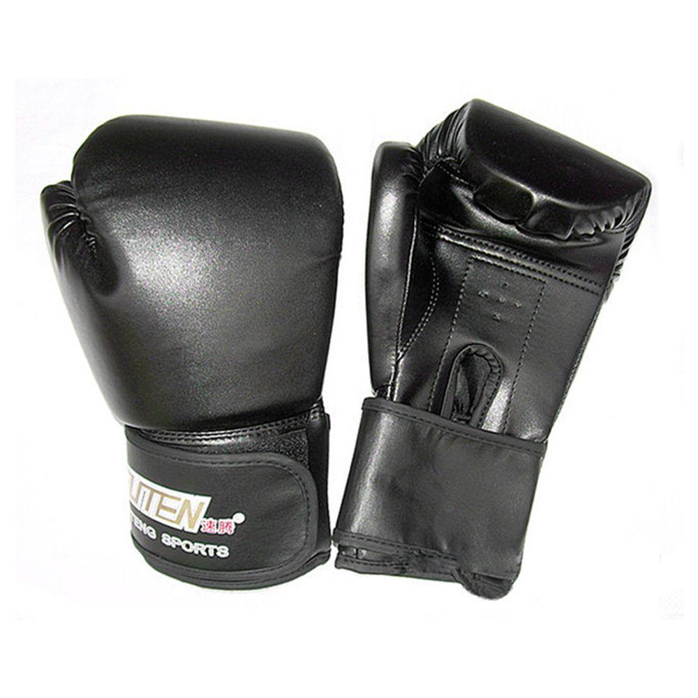 Blue/black/red Accessories Leather PU Fighting Training Kickboxing Boxing Gloves Sports