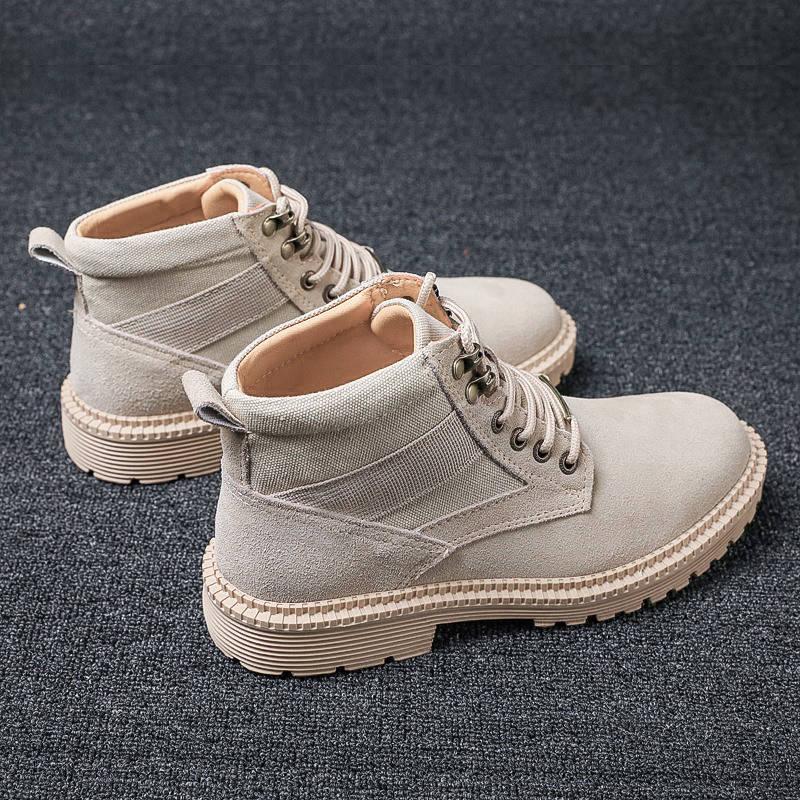 Men's Boots Autumn Winter High-top Fashion Men's Leather Boots Men's Martin Boots Tooling Booties