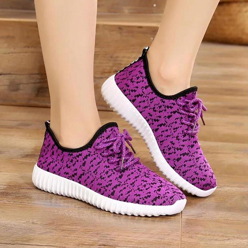 Spring and Autumn Cloth Shoes Women's Breathable Sports Running Shoes Non-slip Casual Shoes