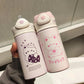 Insulation Cup Girl Heart Student Korean Version of Cute Ins Niche Water Cup Simple High-value Creative Children's Portable Cup