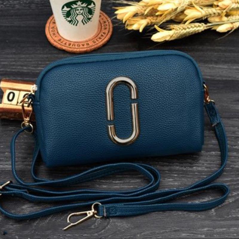 Bags Ladies Messenger Bag Double Zipper Clutch Simple and Versatile Coin Purse Mobile Phone Bag Small Bag