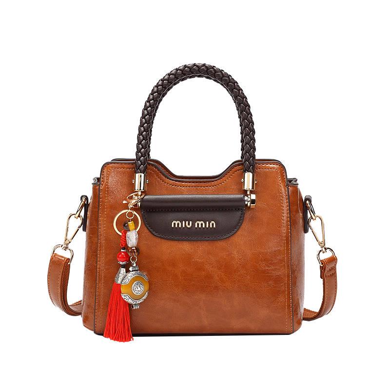 Leather Retro Women's Bag Vintage Women Shoulder Bag Crossbody Bag Messenger Handbag