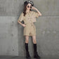 Girls Personality Suit Fashion Trend Heavy Tooling Short-sleeved Two-piece Suit Western Style Parent-child Summer