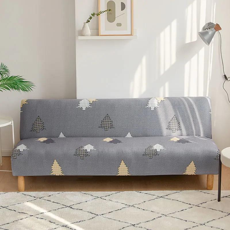 Nordic Style Simple Modern Armrestless Sofa Bed Cover All-inclusive Universal Cover Non-slip Lazy Fabric Sofa Cushion Cover Towel
