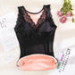 Thermal Underwear Ladies Plus Velvet Thickening High Elastic Slim Body Shapewear V-neck Tie Chest Pad Vest Free Underwear