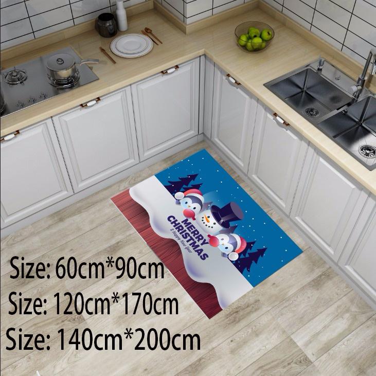 Santa Claus pattern carpet Living Room Bedroom Bathroom Christmas Decor Rug 3D printing Cartoon