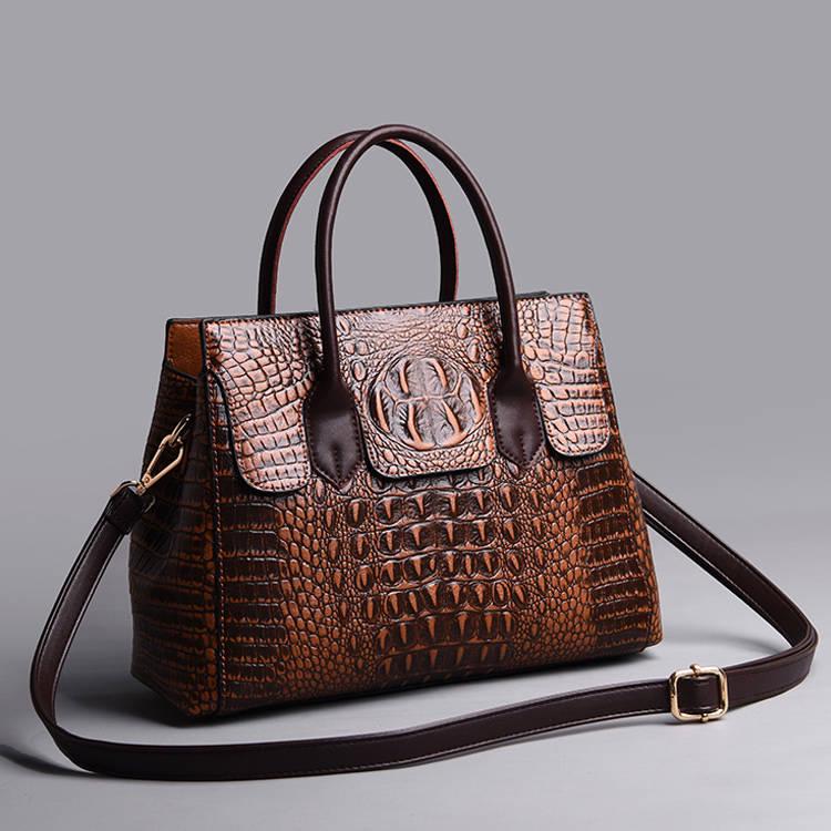 PU Leather Handbags Crossbody Bags for Women Shoulder Bag Crocodile Pattern Bag