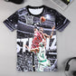 Basketball clothes men's summer 3D printed short-sleeved T-shirt male star T-sleeve large size