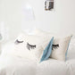 Two-piece Cotton Pillowcase Letter Printing Thickened Brushed Pillowcase Bedding