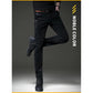 Men's Autumn and Winter Corduroy Casual Pants Slim-fit Pants with Small Feet Male Straight-leg Korean Style Trousers Business Streetwear Elastic Waist