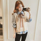 Spring and Autumn Vest Shirt Two-piece Long-sleeved Turn Down Collar Bottoming Shirt Top Shirt