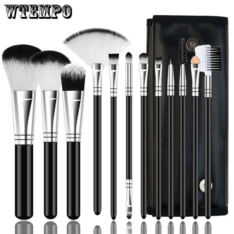 12Pcs Beauty Makeup Brushes Set Cosmetic Foundation Powder Blush Foundation Blusher Shadow Makeup