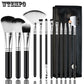Champagne Makeup Brushes Set for Foundation Powder Blush Eyeshadow Concealer Kit Pincel Maquiagem