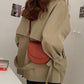 Lining Trench Coat Women's Spring and Autumn Style Waist Loose Casual Hooded Raincoat Jacket