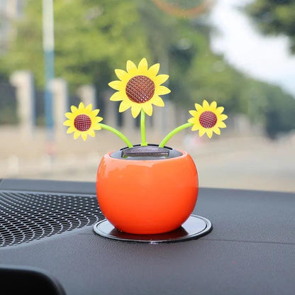 Car Ornaments Car Interior Accessories Car Center Console Decoration Supplies Solar Swing Flower Girl Ornaments