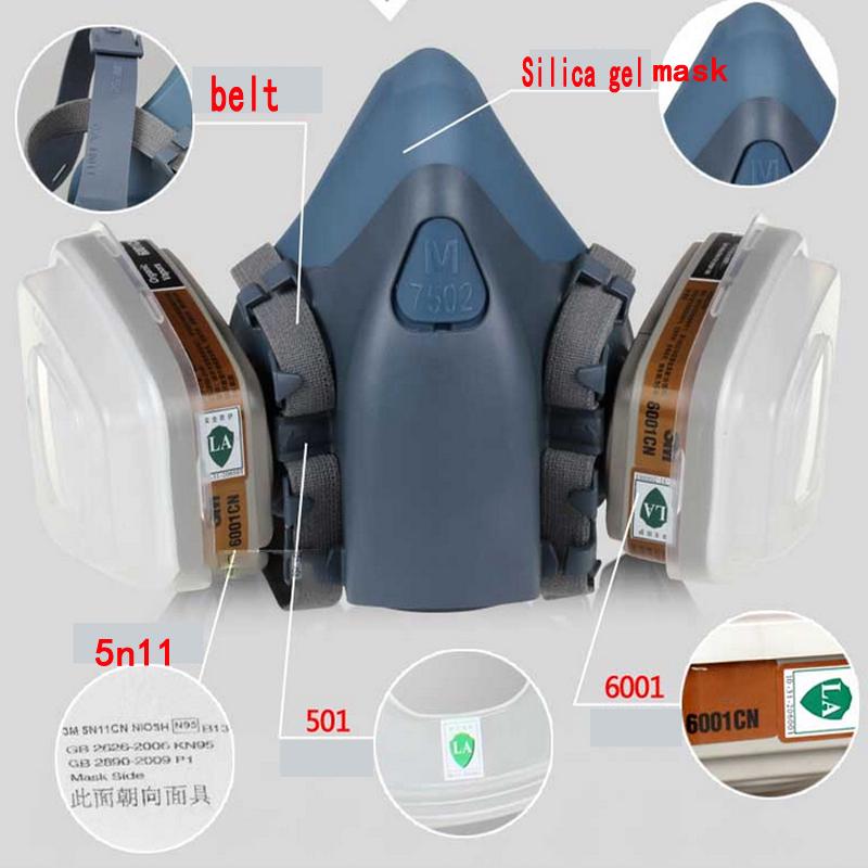 Face Mask Spray Paint Gas Mask Respiratory virus Protection Dust-proof Respirator Mask Filter