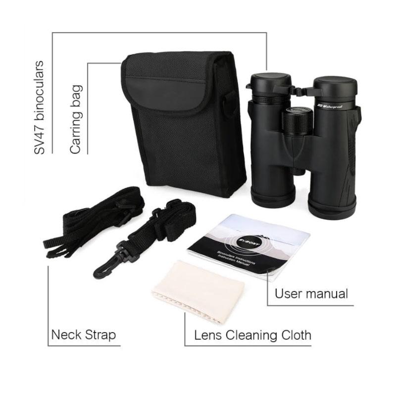Binoculars 8X42/10X42/8X32 Telescope Professional Powerful Binoculars BAK4 Prism Monocular for Hunting Tourism