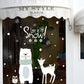 Christmas Glass Shopping Mall Shop Window Door Sticker Bear Deer Snowflake Arrangement Wall Sticker