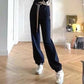 Women's Sports Suit Autumn Retro Royal Sister Fried Street Temperament Sweater Casual Suit Hooded Cardigan Sweater Jogging Trousers Two-piece Set