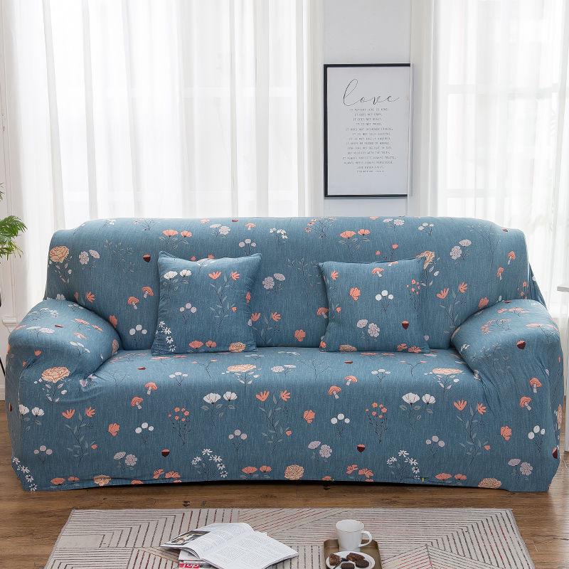 1/2/3/4 Seat Printed Magic Sofa Cover Sectional Sofa Slipcovers Stretchable Elastic Sofa Cover for Living Room Couch Cover Armchair Cover