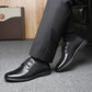 Men's Spring and Autumn Business Leather Shoes Real Cowhide Round Toe Breathable Dad Shoes Husband Casual Shoes Korean Men's Lace-up Shoes
