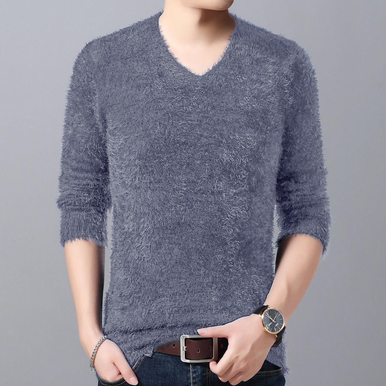 Men's Knitted Sweater 2019 Autumn Winter Casual O-Neck Mens Sweaters Pullovers Pull Homme Clothes