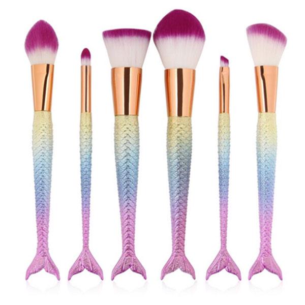 Makeup Brush New Arrival Mermaid Foundation Eyeshadow Lip Nose Makeup Brush