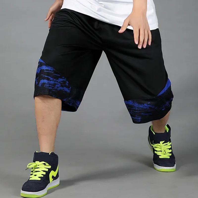 Summer Thin Basketball Pants Large Size Men's Shorts Casual Loose 5 Points Pants Sports Pants Breathable Large Pants